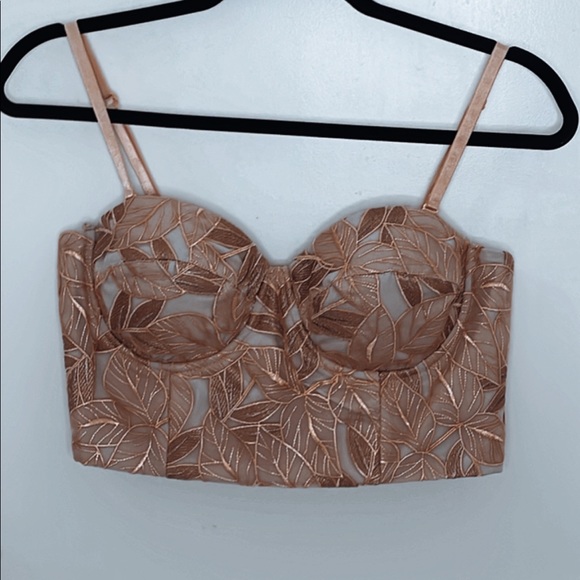 JLUXLABEL, Cream & light pink. Lacy two piece. Sexy and classy all-in-one. - Picture 4 of 6